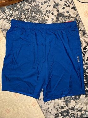 Fila Men's trudry training Shorts in royal Blue zip back pocket XXL NWT